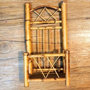 Vintage handmade bamboo organizer